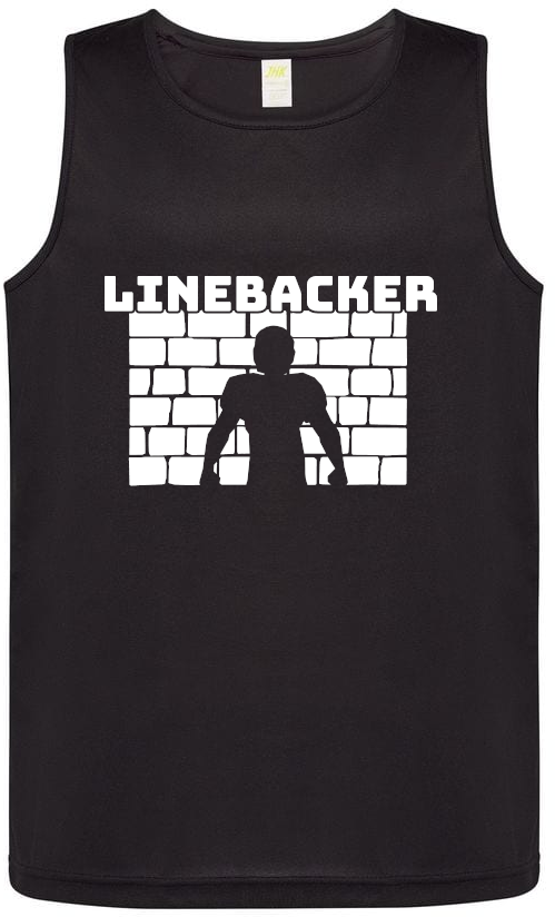 Linebacker Silhouette, Men's Sports Tank