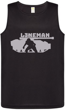 Load image into Gallery viewer, Lineman Silhouette, Men&#39;s Sports Tank
