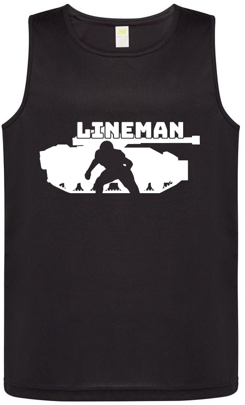 Lineman Silhouette, Men's Sports Tank