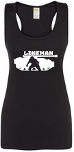 Load image into Gallery viewer, Lineman Silhouette, Women&#39;s Sports Tank
