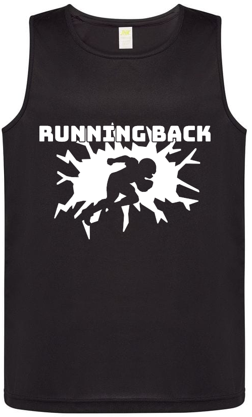 Running Back Silhouette, Men's Sports Tank