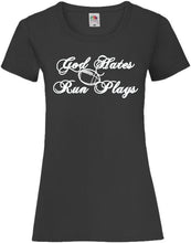 Load image into Gallery viewer, God Hates Run Plays, Women&#39;s T
