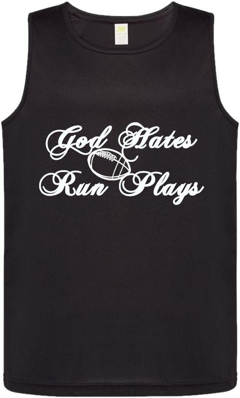 God Hates Run Plays, Men's Sports Tank